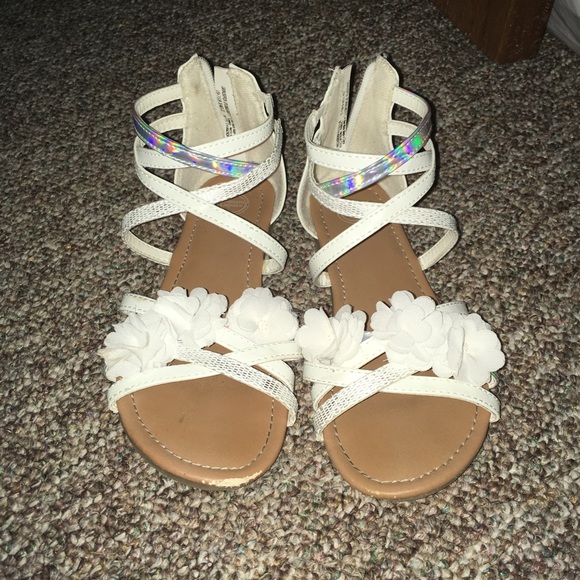 wonder nation white sandals